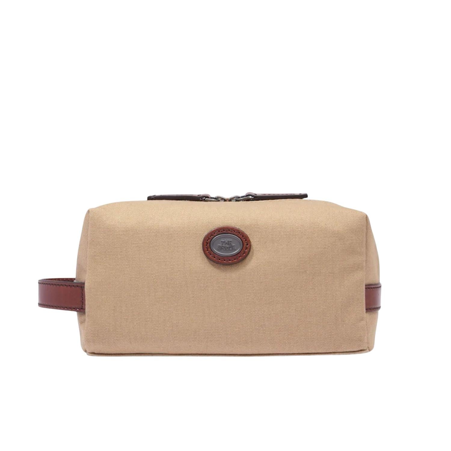 THE BRIDGE - Beauty case in canvas , Beige