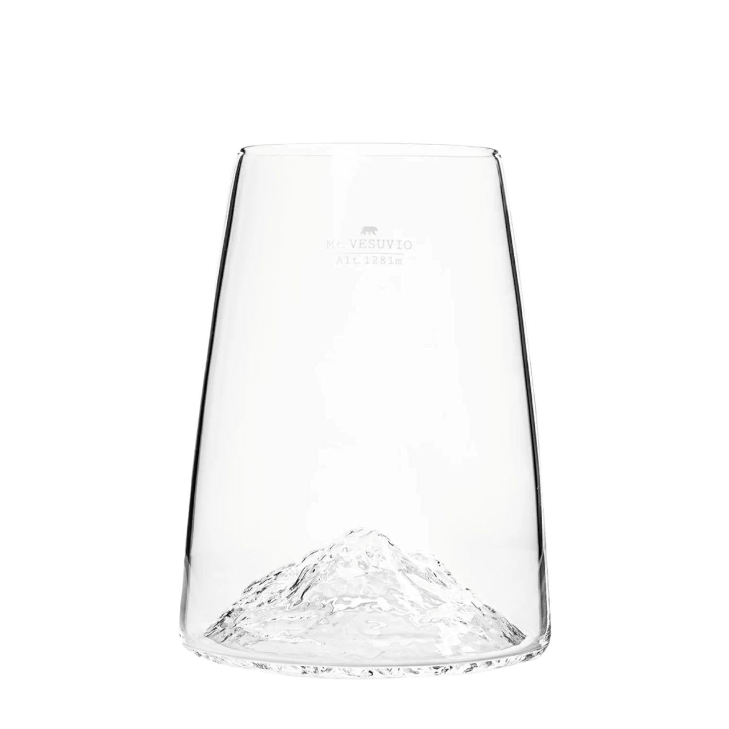 Alaskan Maker - Bicchiere long drink con topografia Vesuvio, Trasparente