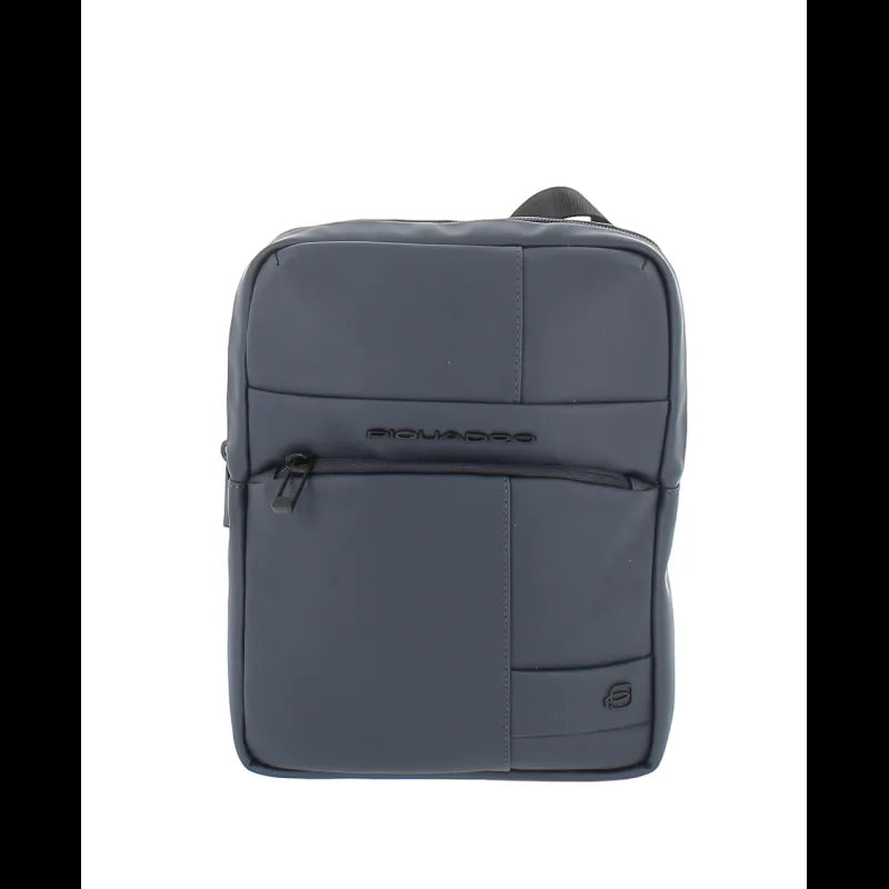 PIQUADRO - Borsello grande in tessuto gommato, Nero