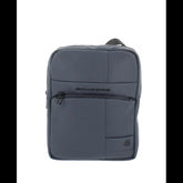 PIQUADRO - Borsello grande in tessuto gommato, Nero