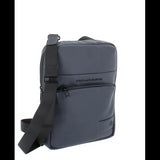 PIQUADRO - Borsello grande in tessuto gommato, Nero