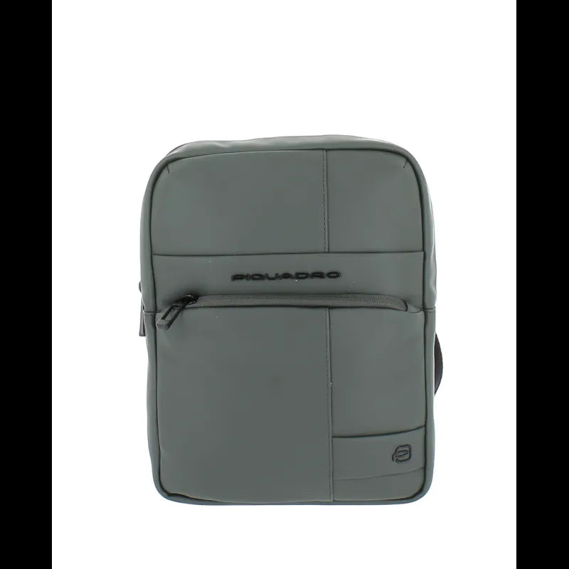 PIQUADRO - Borsello grande in tessuto gommato, Verde