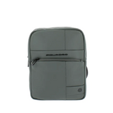 PIQUADRO - Borsello grande in tessuto gommato, Verde