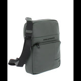 PIQUADRO - Borsello grande in tessuto gommato, Verde