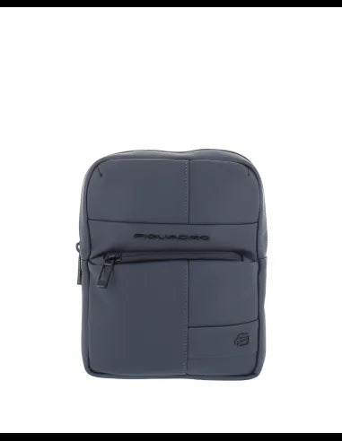 PIQUADRO - Borsello piccolo in tessuto gommato, Blu