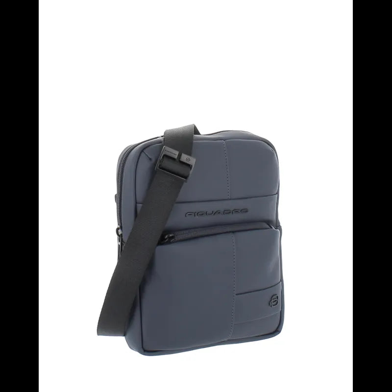 PIQUADRO - Borsello piccolo in tessuto gommato, Blu