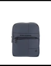 PIQUADRO - Borsello piccolo in tessuto gommato, Blu