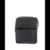 PIQUADRO - Borsello piccolo in tessuto gommato, Nero