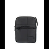 PIQUADRO - Borsello piccolo in tessuto gommato, Nero