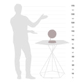 Zoffoli - Mappamondo da scrivania con ricarica wireless Bridge Marrone