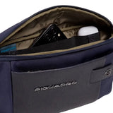 Piquadro - Marsupio in tessuto e pelle Brief, Blu