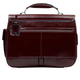 PIQUADRO - Cartella per computer 15,6 e iPad Pro 12,9 Blue Square, Mogano