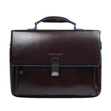 PIQUADRO - Cartella porta computer 15 espandibile Blue Square, Blu