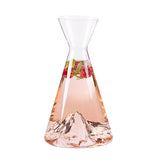 Alaskan Maker - Caraffa in vetro borosilicato con topografia del Monte Matterhorn, Cerino, Trasparente