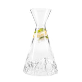 Alaskan Maker - Caraffa in vetro borosilicato con topografia Monte Bianco, Trasparente