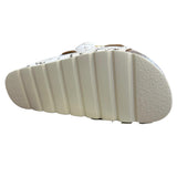 ALVIERO MARTINI - N.37 Ciabatte doppia fascia Geo White, Bianca