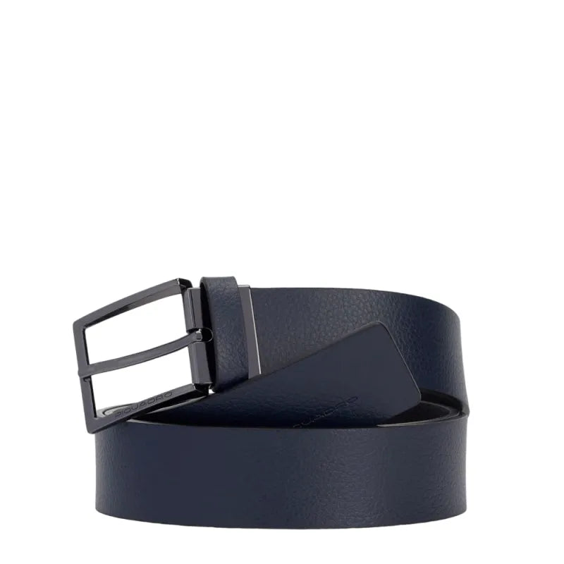 Piquadro - Cintura uomo reversibile Modus Special, Nero-Blu