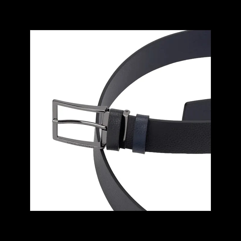 Piquadro - Cintura uomo reversibile Modus Special, Nero-Blu