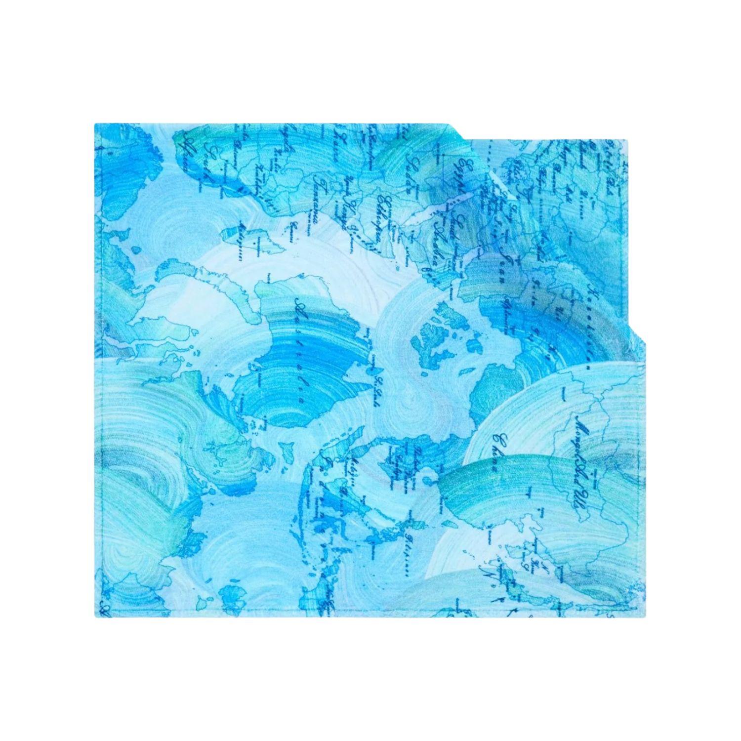 ALVIERO MARTINI - Telo mare Geo Water Island 80x150 cm, Azzurro