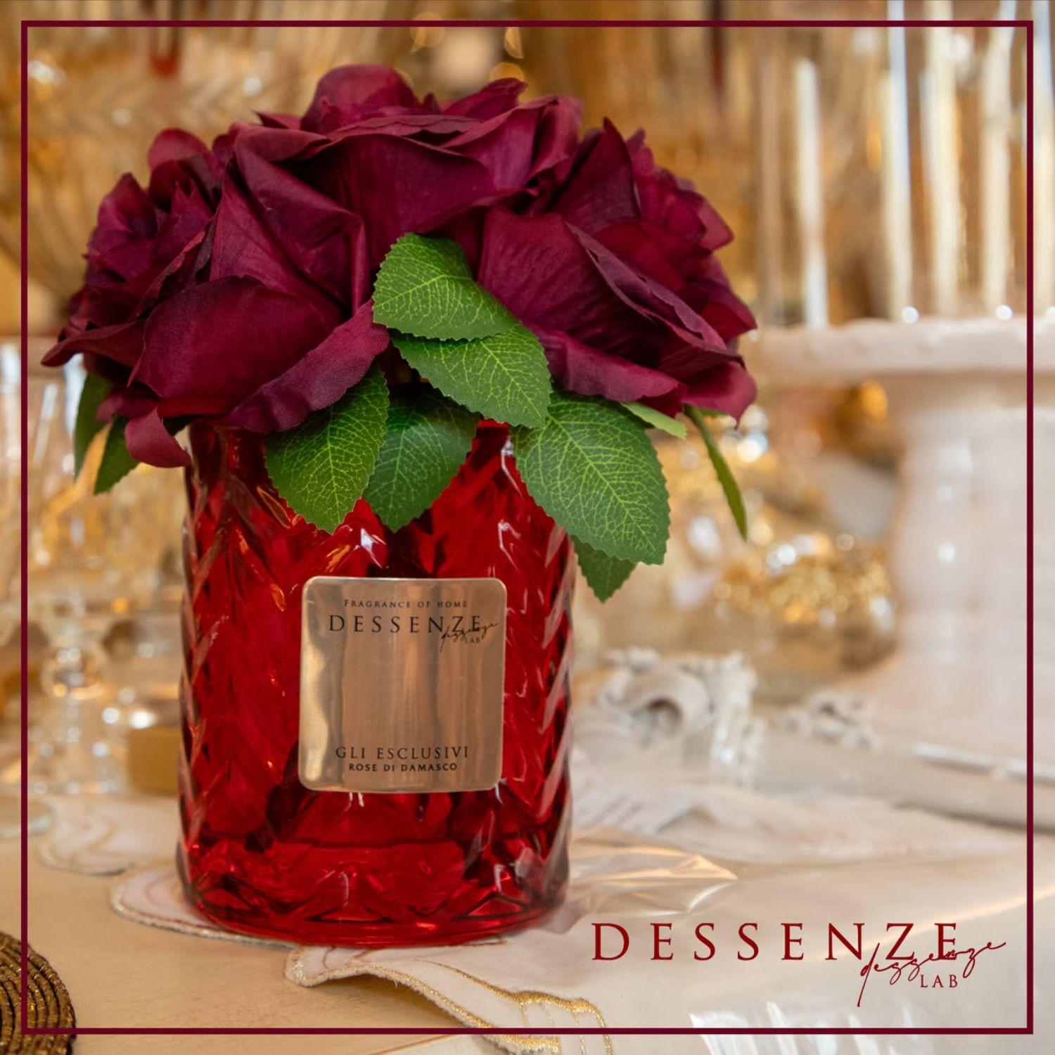 DESSENZE LAB - Fiori profumati Rose di Damasco, Rosso