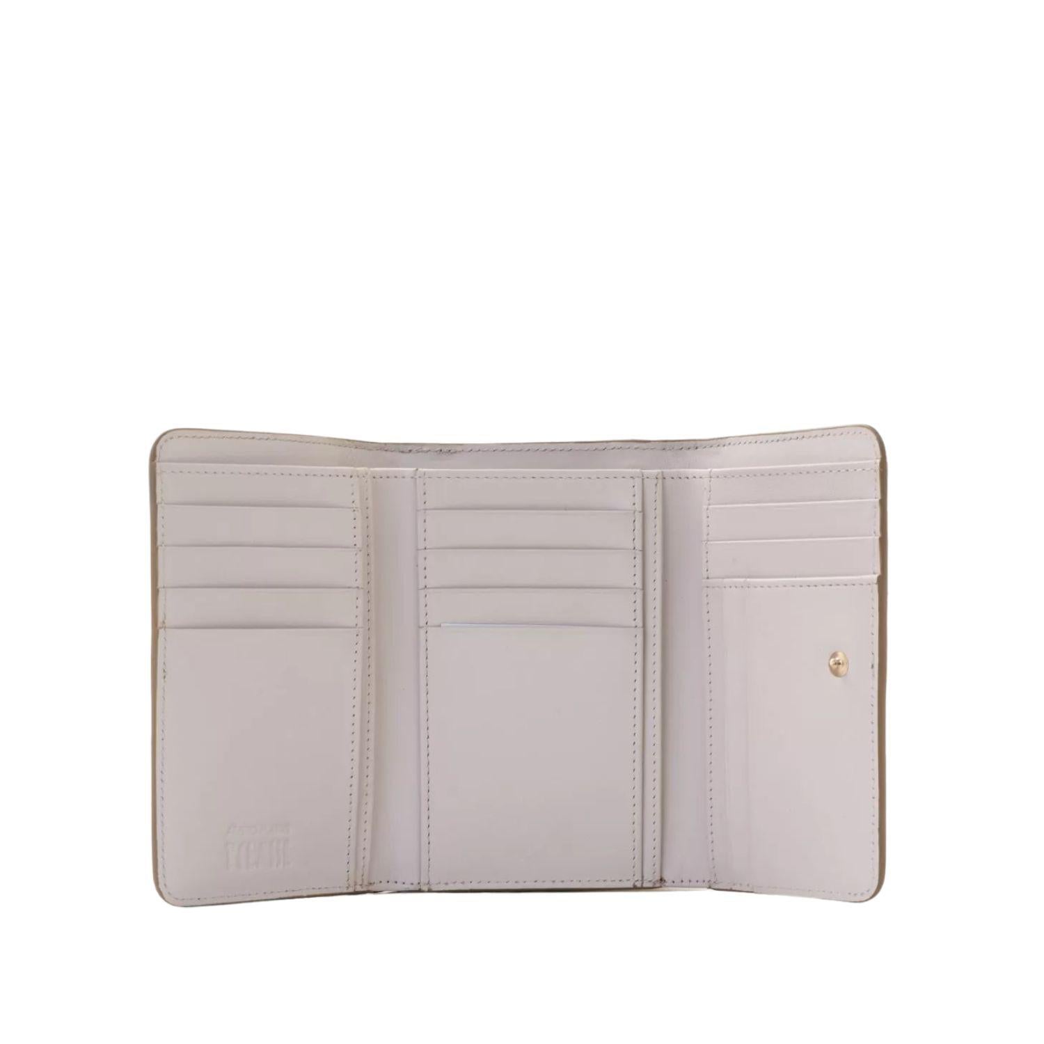 ALVIERO MARTINI - Portafoglio medio bifolder Geo Classic e Geo Bianco, Beige e Bianco
