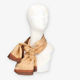 Alviero Martini - Foulard Geo Classic in seta 90 x 90 Castagna e Geo Classic