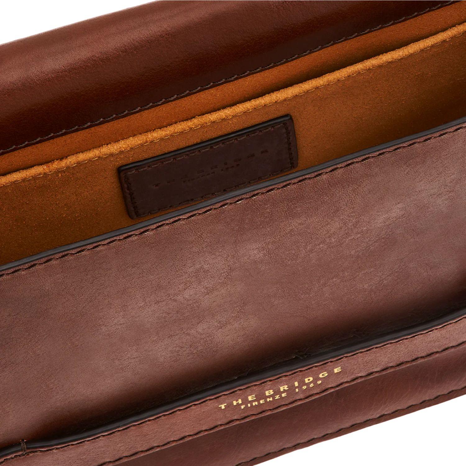 THE BRIDGE - Tracolla Lucrezia media, Cuoio