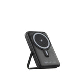 Garzini - Magsafe powerbank con cavi lightning USB-C e Micro-USB, Nero