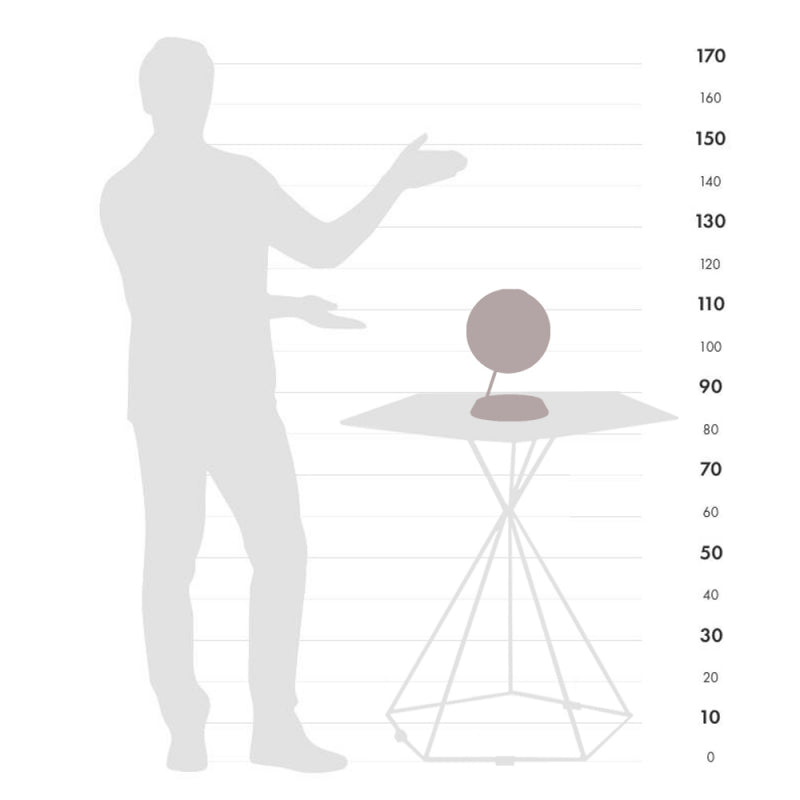 Zoffoli- Mappamondo da scrivania con ricarica wireless Bridge Indaco