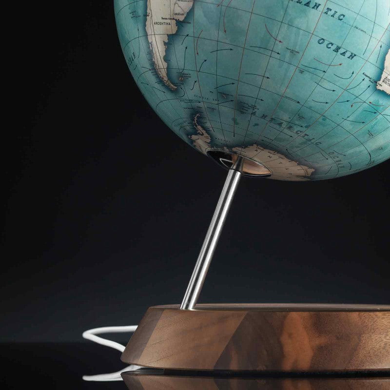 Zoffoli- Mappamondo da scrivania con ricarica wireless Bridge Indaco