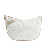 Alviero Martini - Geo Soft tracolla a mezzaluna grande S008, Bianca