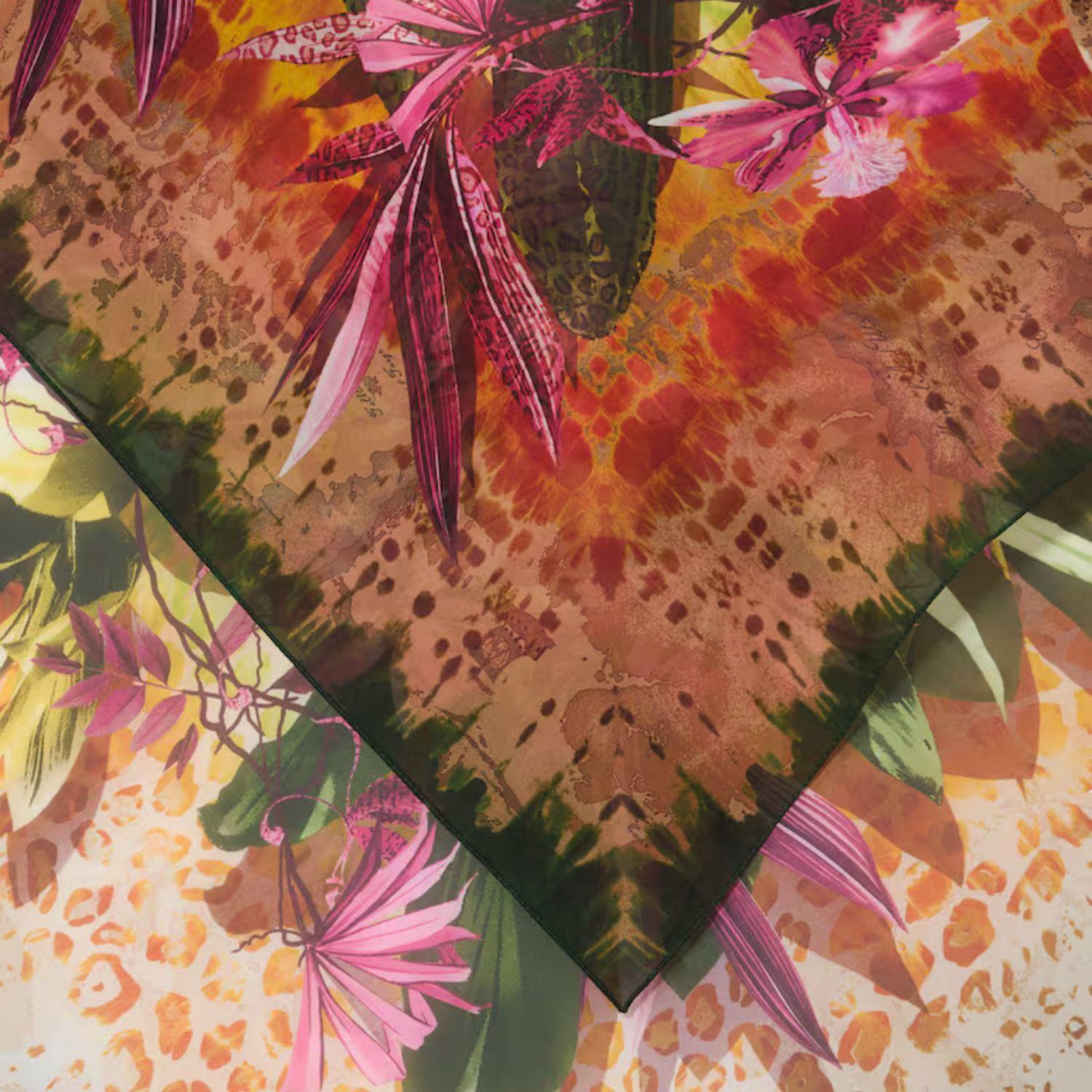 ALVIERO MARTINI - Foulard/Pareo Bali 130x130, Fucsia