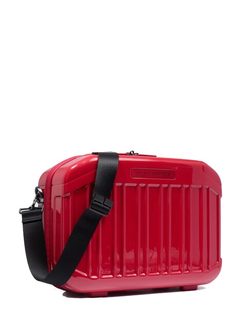 PIQUADRO - Beauty case in policarbonato, Rosso