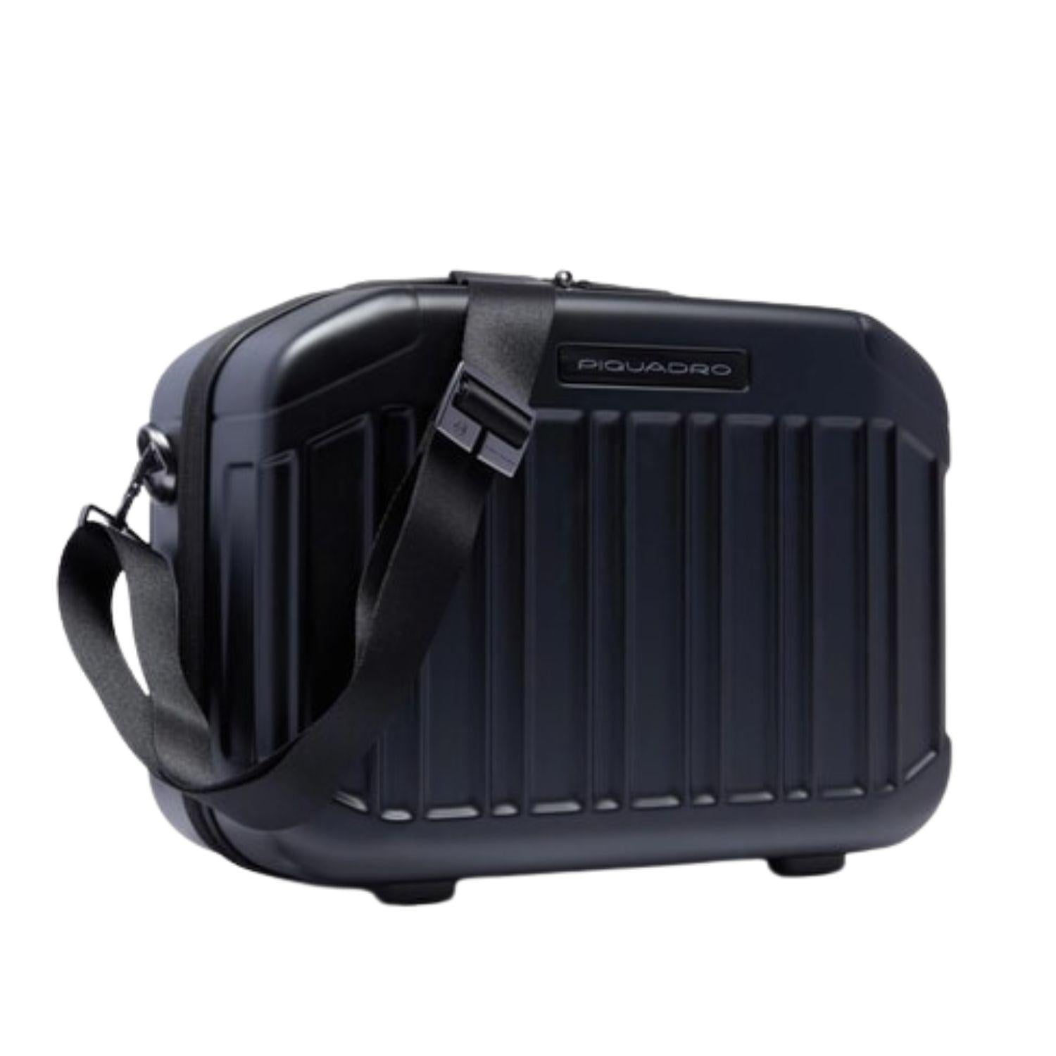 PIQUADRO - Beauty case in policarbonato, Nero