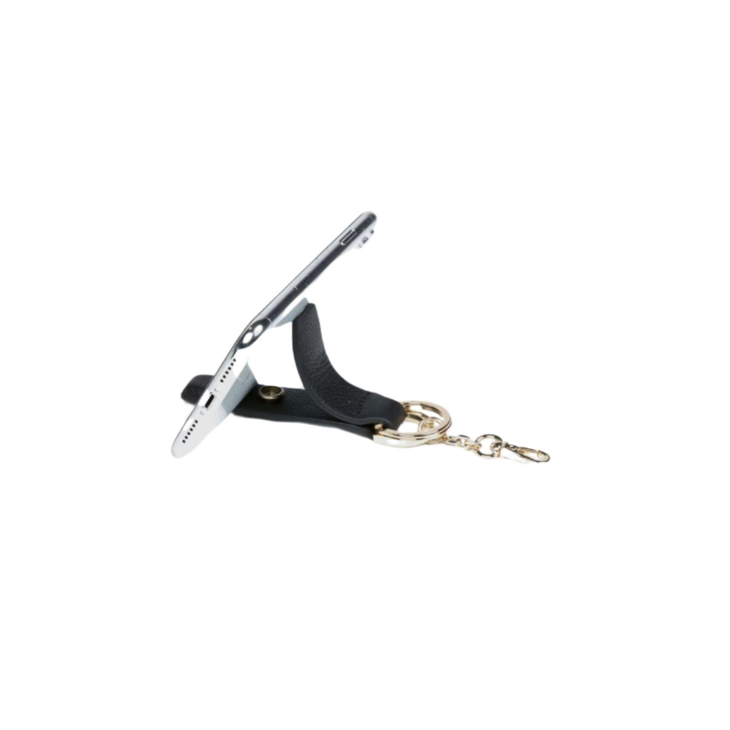 Piquadro - Portachiavi con supporto per smartphone, Azzurro