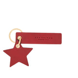 THE BRIDGE - Portachiavi in pelle a forma di Stella, Rosso
