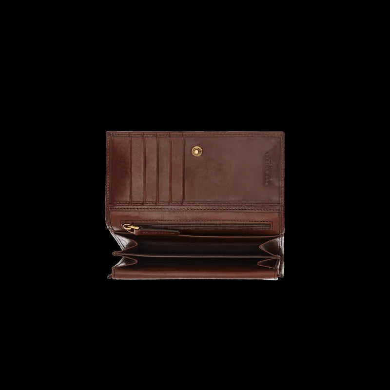 The Bridge - Portafoglio donna con pattina The Bridge Florentin, Marrone