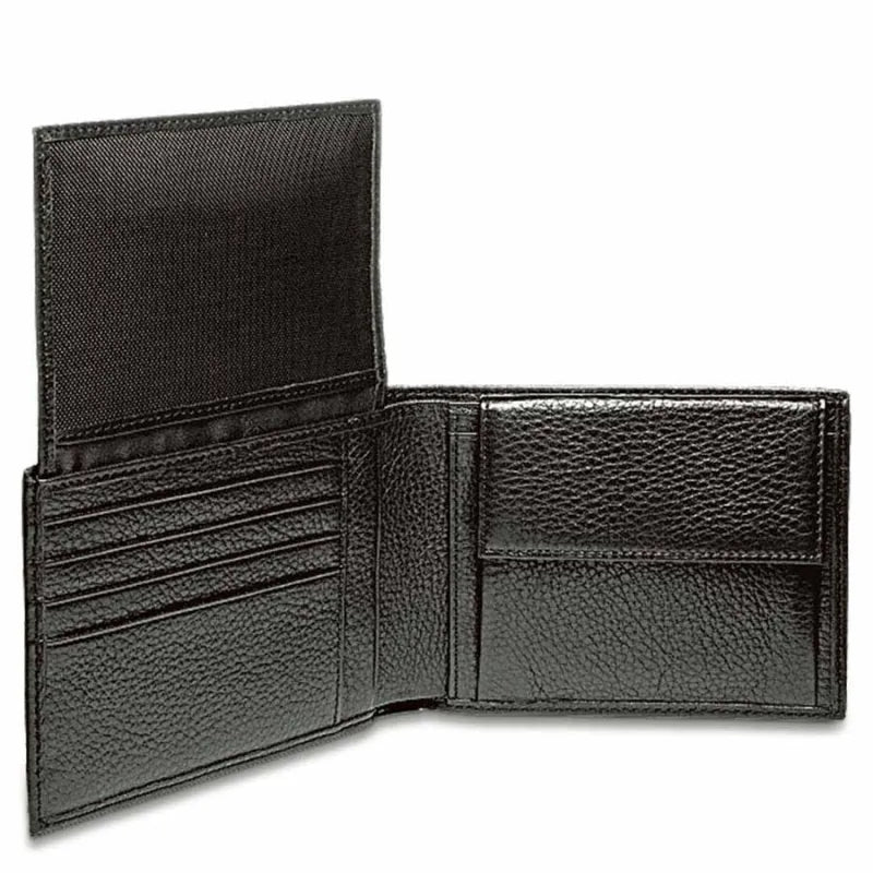 Piquadro - Portafoglio Modus con porta monete e porta documenti, Nero