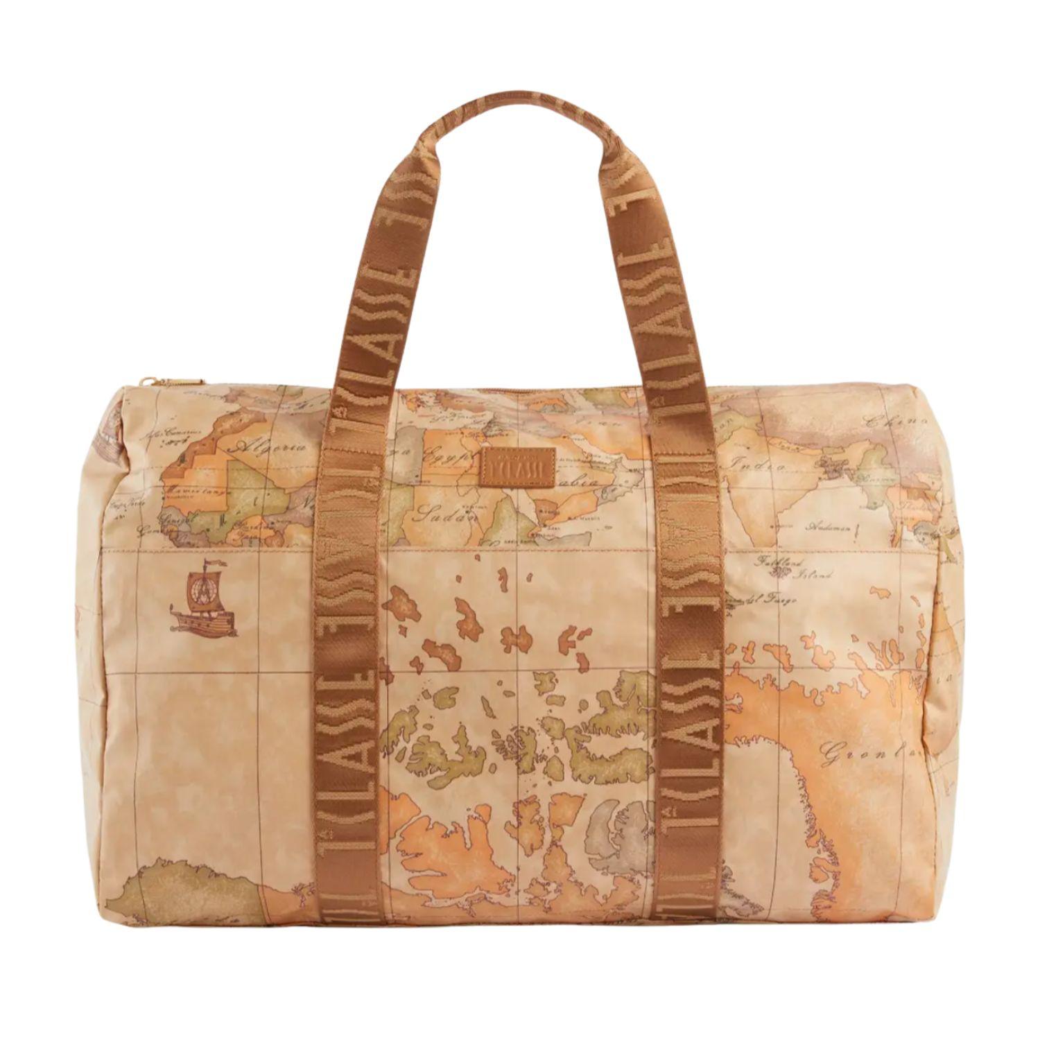 Borsone pieghevole con mni beauty Geo Soft, Beige