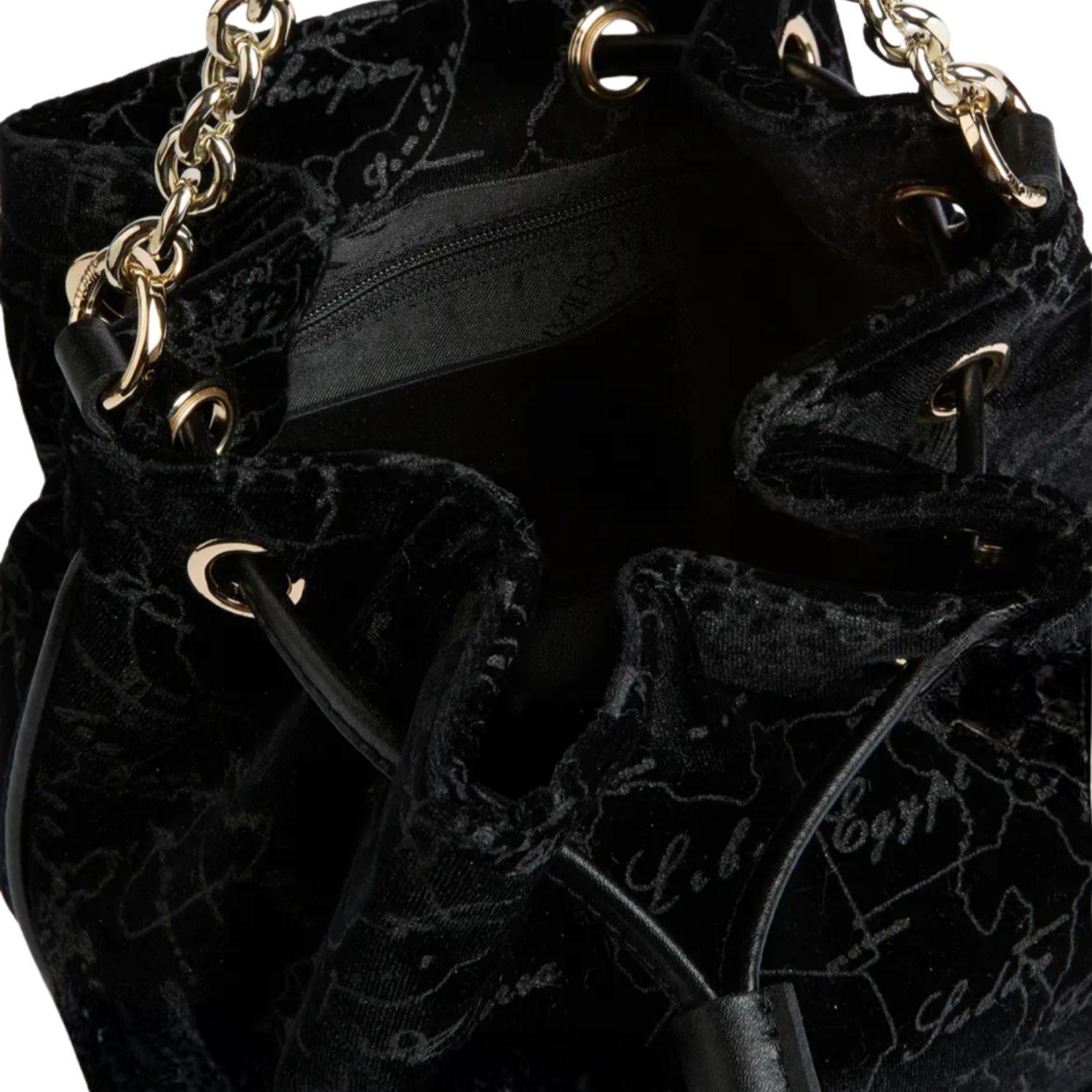 Alviero Martini - Secchiello in velluto, Nero