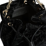 Alviero Martini - Secchiello in velluto, Nero