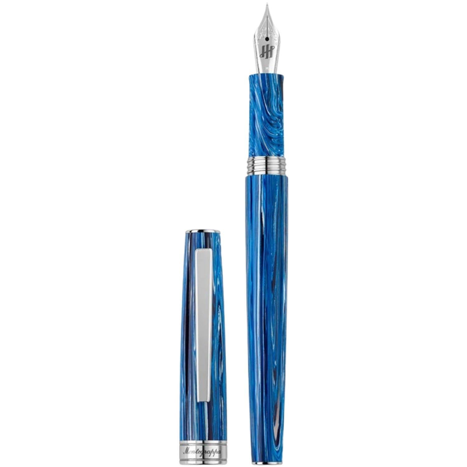 Montegrappa - Penna Stilografica Armonia Adriatic Sea, Blu