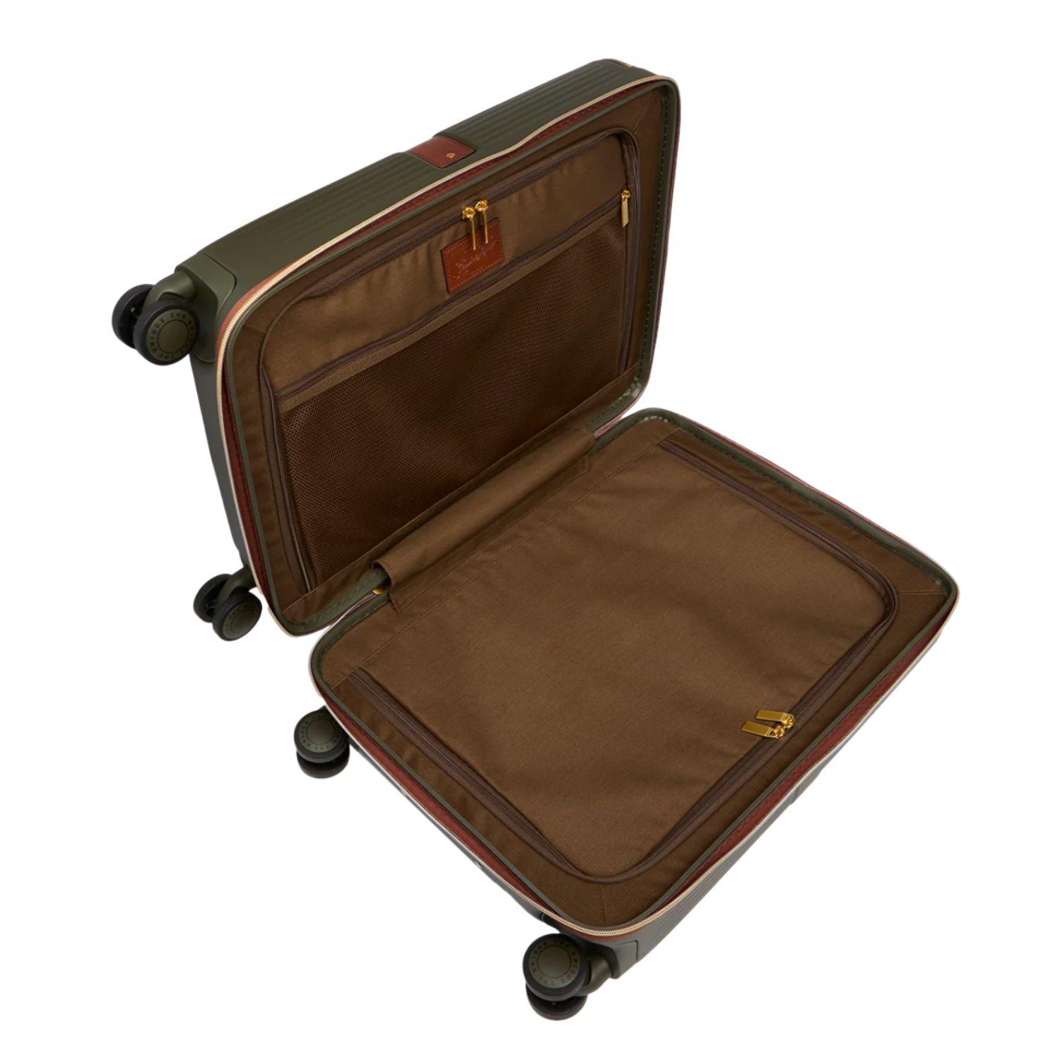 THE BRIDGE - Trolley cabina in policarbonato e cuoio, Verde