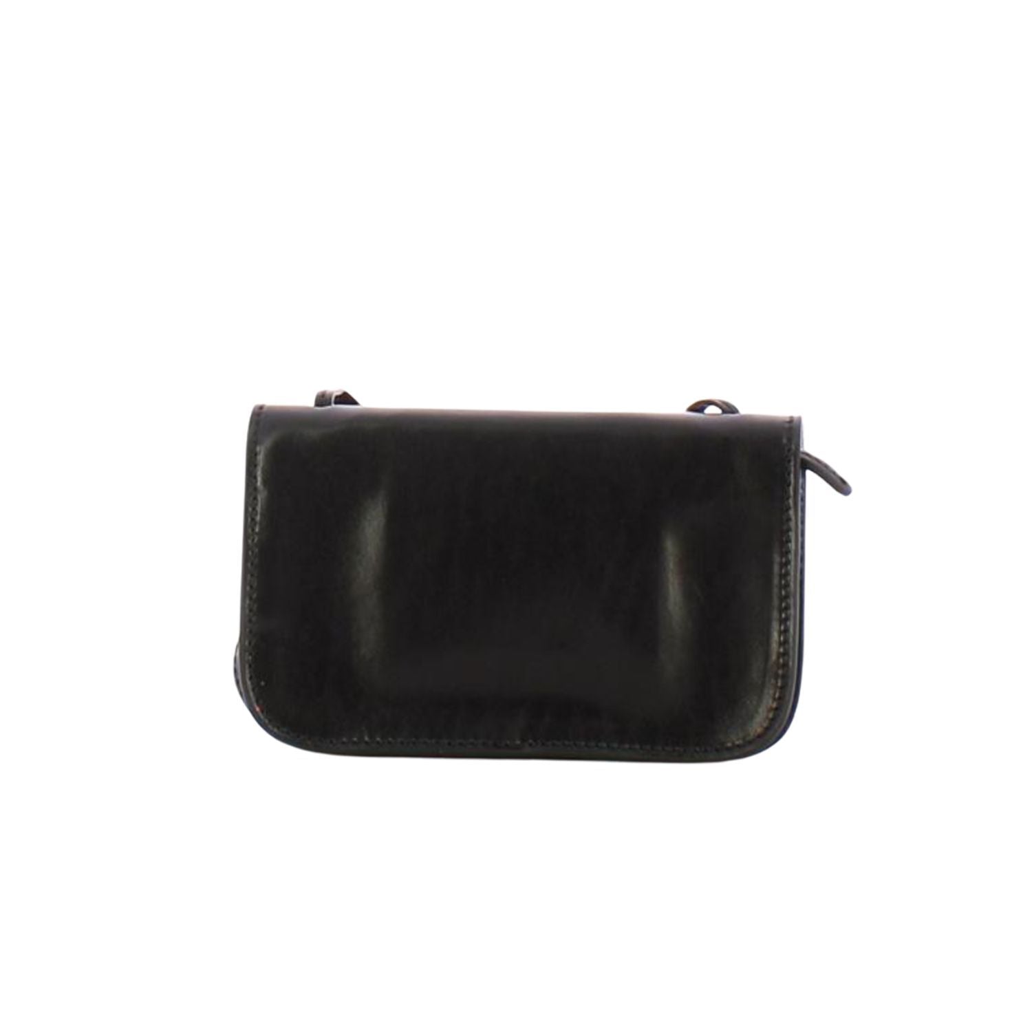 THE BRIDGE - Tracollina in cuoio linea Rustici, Nera