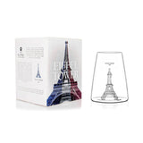 Alaskan Maker - Bicchiere Iconic Monuments Tour Eiffel, Trasparente