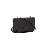 THE BRIDGE - Tracollina in cuoio linea Rustici, Nera