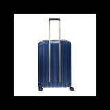 Piquadro- Trolley medio rigido a quattro ruote espandibile, Blu