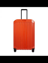 Piquadro- Trolley medio rigido a quattro ruote, Arancione