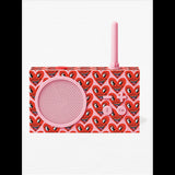 Lexon - Radio Impermeabile e Speaker Bluetooth Keith Haring Rosso e Rosa