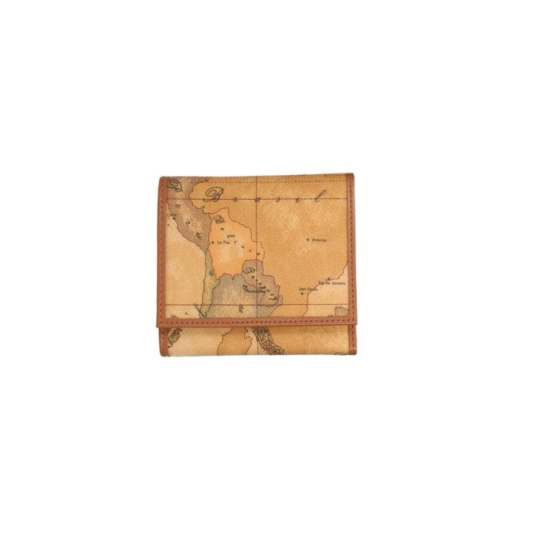 Alviero Martini - Portafoglio piccolo con bottone Geo Classic W015, Beige